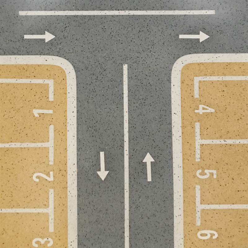 停車場水磨石